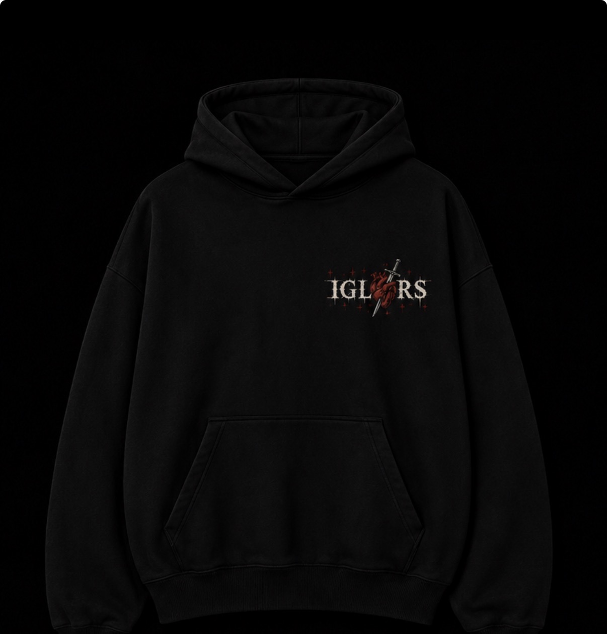 Heart logo hoodie